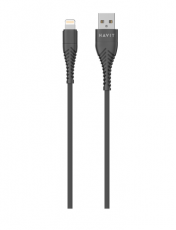 Havit - Havit USB-A till Lightning Kabel 2.1A 1m - Svart