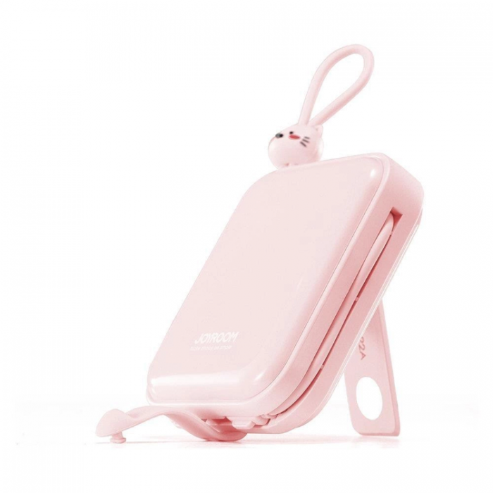 Joyroom - Joyroom Powerbank 10000mAh 22.5W Cutie Series Stativ - Rosa