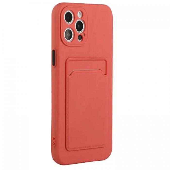 Taltech - iPhone 15 Pro Mobilskal Korthllare TPU - Orange