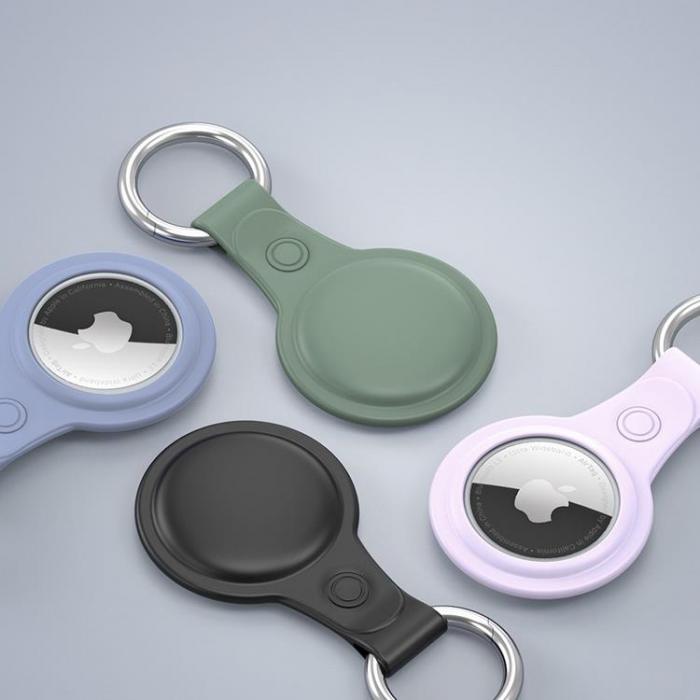 Dux Ducis - Dux Ducis 4pcs Silicone Keychain Skal Airtag - Svart / Rosa / Grn / Bl