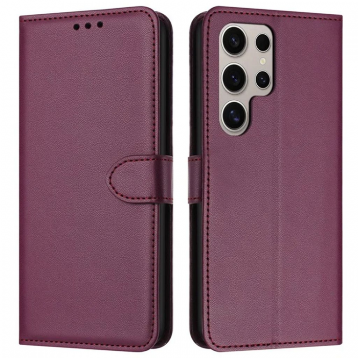 A-One Brand - Galaxy S25 Ultra Plnboksfodral Strap - Lila