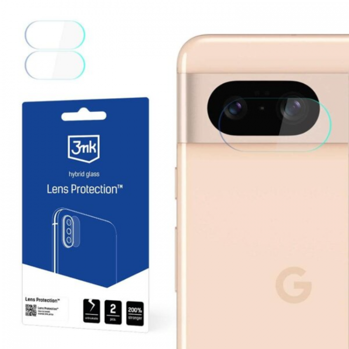 3MK - 3MK Google Pixel 8 5G Kameralinsskydd i Hrdat Glas - Clear