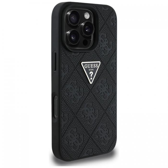 Guess - Guess iPhone 16 Pro Mobilskal Hot Stamp 4G Triangle Logo - Svart