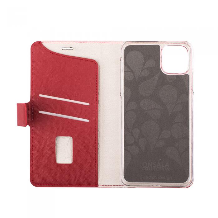 Onsala - ONSALA Mobilfodral Saffiano Red iPhone 11 Pro Max