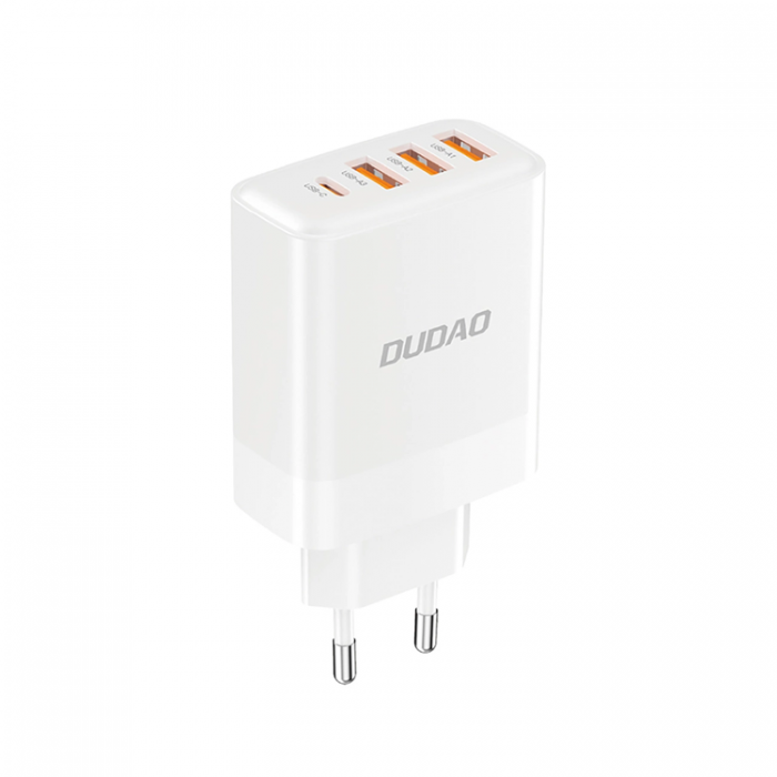 Dudao - Dudao Vggladdare Adaptrar 3x USB-A/1x USB-C 20W - Vit