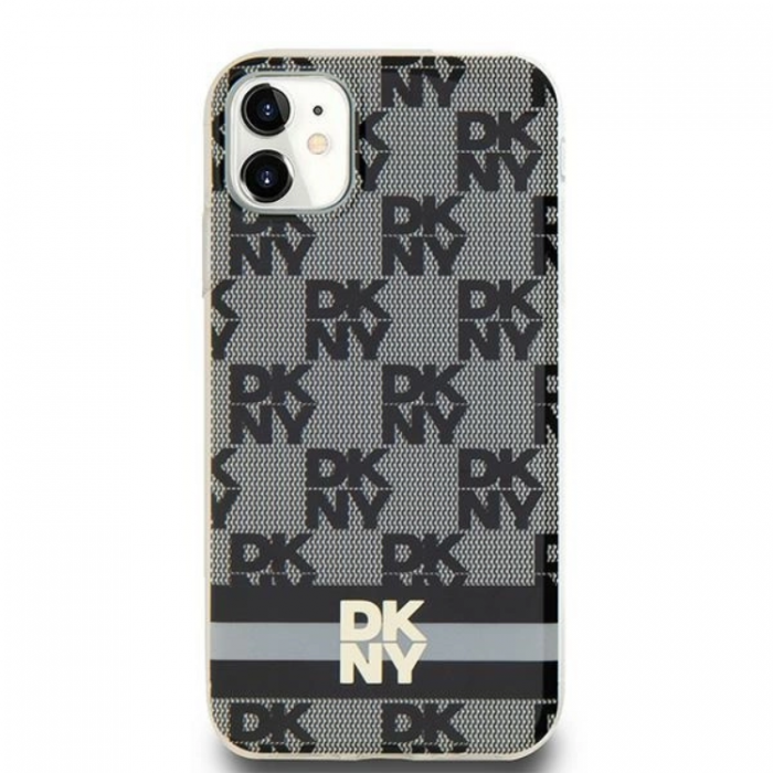 DKNY - DKNY iPhone 11/XR Mobilskal Magsafe IML Checkered Mono