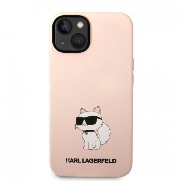 KARL LAGERFELD - Karl Lagerfeld iPhone 14 Mobilskal Silicone Choupette - Rosa