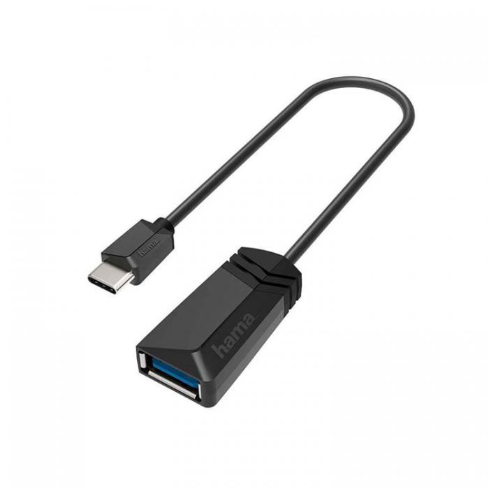 Hama - Hama USB-C OTG Adapter USB 3.2 - Svart