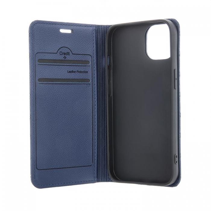 A-One Brand - iPhone 16 Plnboksfodral Smart Caro - Marinbl