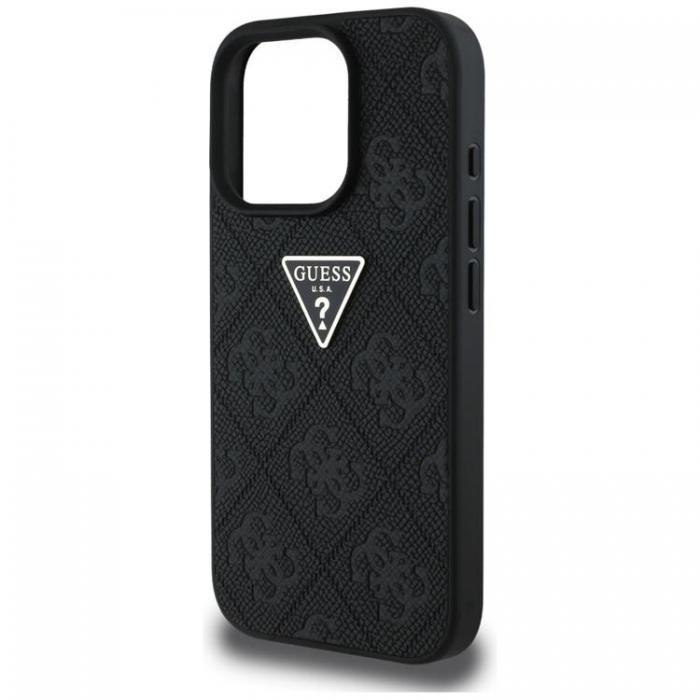 Guess - Guess iPhone 16 Pro Mobilskal Hot Stamp 4G Triangle Logo - Svart