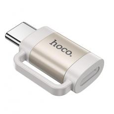 Hoco - Hoco Adapter OTG USB-C Till Lightning 3A UA31E - Grå