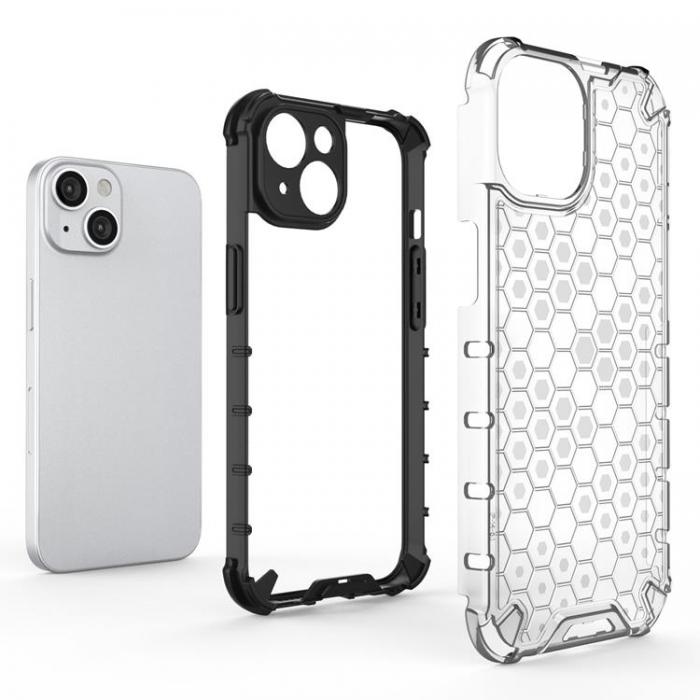 A-One Brand - iPhone 14 Plus Skal Honeycomb Armored Hybrid - Svart