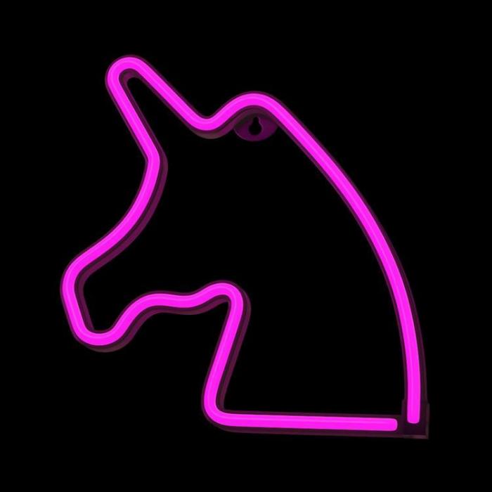 Forever Light - Forever Light LED Neon UNICORN Bat + USB FLNE01 - Rosa