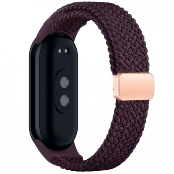 Tech-Protect - Tech-Protect Xiaomi Smart Band 8/9/NFC Armband NylonMag - Dark Cherry