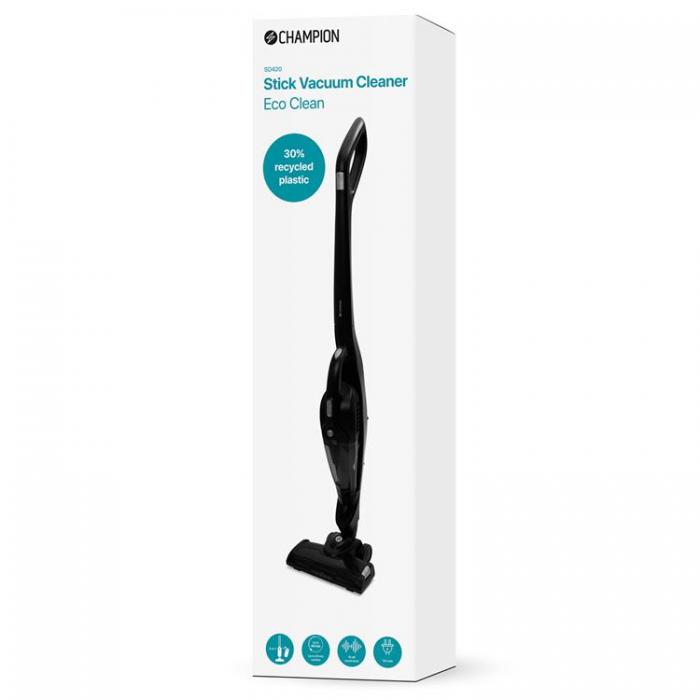 Champion - Champion Skaftdammsugare Eco Clean 2in1 120W SD420 - Mattsvart