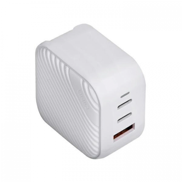 UNIQ - UNIQ Gan USB-C Snabb vggladdare 66W Verge Pro - Vit