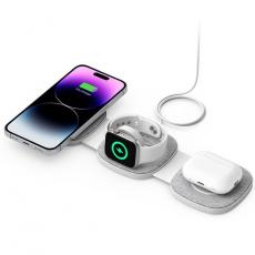 Tech-Protect - Tech-Protect 3-in-1 Trådlös Laddare Magsafe iPhone, Apple Watch, AirPods