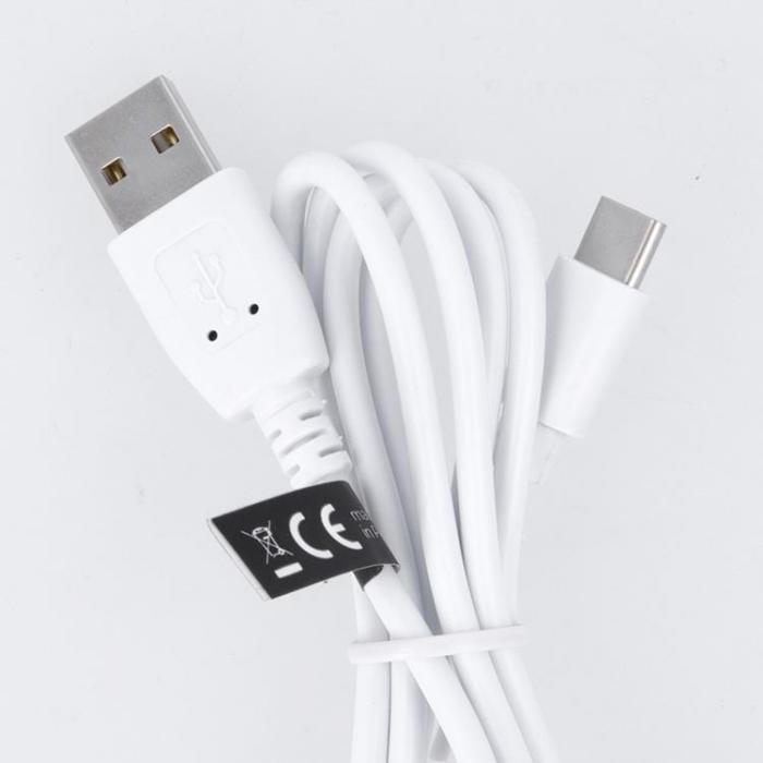 Maxlife - Maxlife USB Till USB-C Kabel 1m 3A - Vit