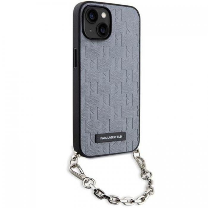 KARL LAGERFELD - KARL LAGERFELD iPhone 14 Mobilskal Saffiano Monogram Chain