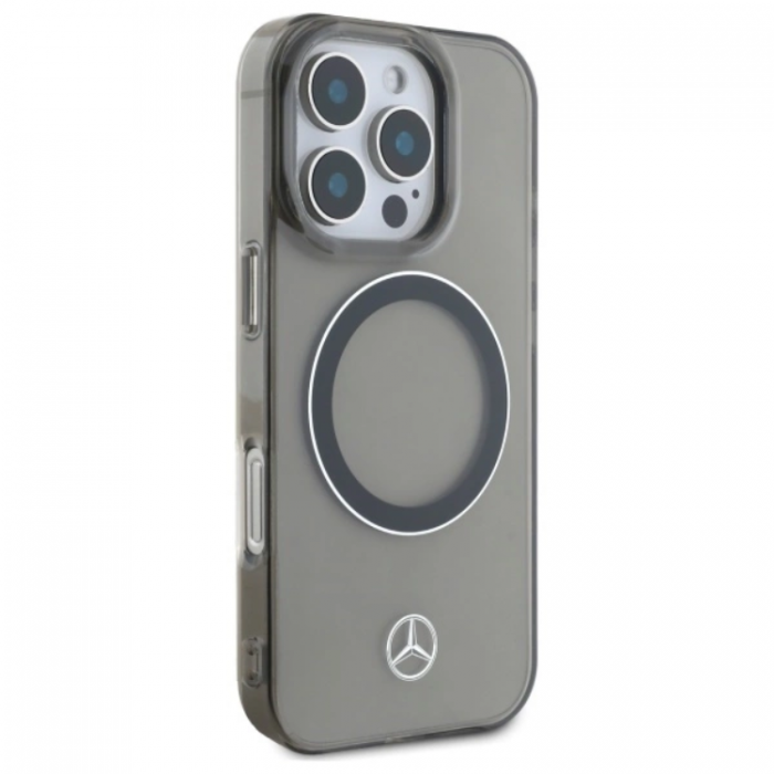 Mercedes - Mercedes iPhone 16 Pro Max Mobilskal Magsafe Printed Logo - Svart