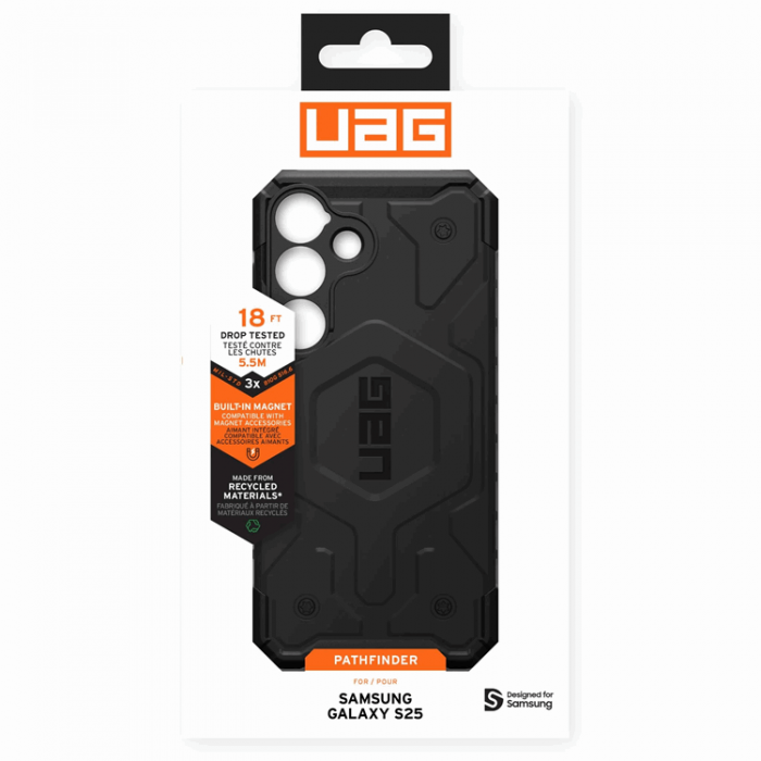 UAG - UAG Galaxy S25 Mobilskal MagSafe Pathfinder Magnet - Svart