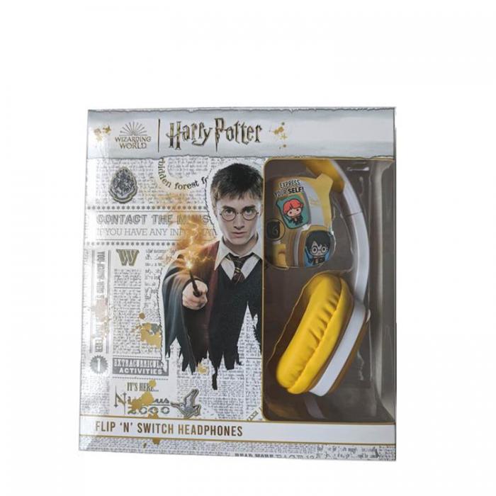 Harry Potter - HARRY POTTER Hrlurar med Kabel - Gul/Vit