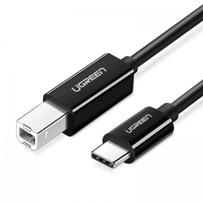 Ugreen - Ugreen USB-C 2.0 Till USB-B Kabel 1m - Svart