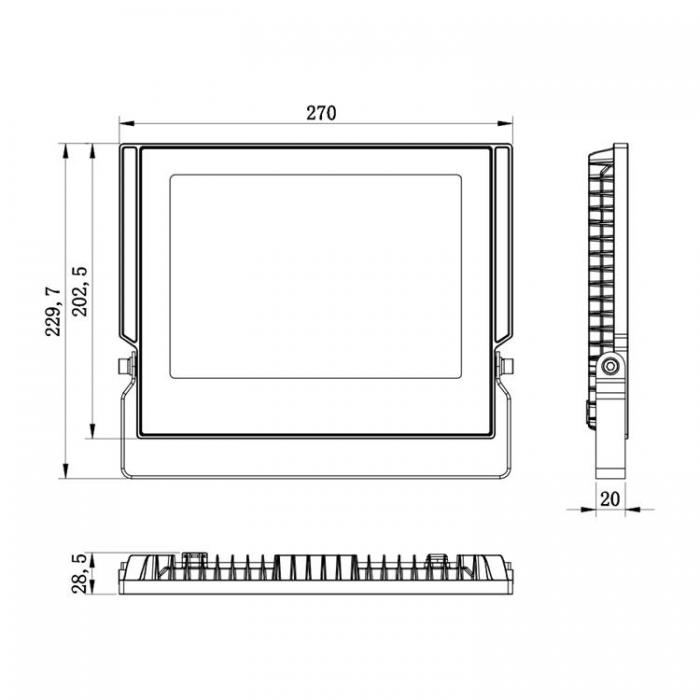 Forever Light - Forever Strlkastare LED Aspire 100W 6000K 11000lm 230V