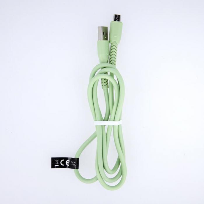 Maxlife - Maxlife Kabel USB till micro-USB 1m 3A - Grn