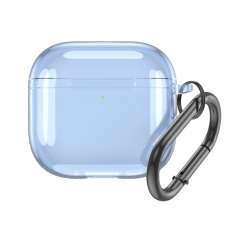 A-One Brand - Airpods 4 Skal Transparent - Blå