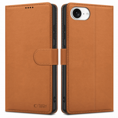 Tech-Protect - Tech-Protect iPhone 16e Plånboksfodral - Saddle Brun