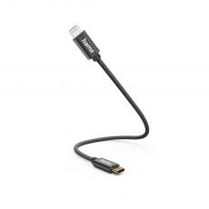 Hama - Hama USB-C till Lightning kabel 0.2m - Svart