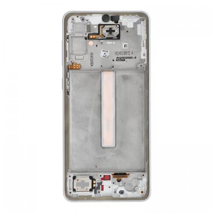 SpareParts - SAMSUNG A33 5G Skrm med LCD-display ServicePack - Vit