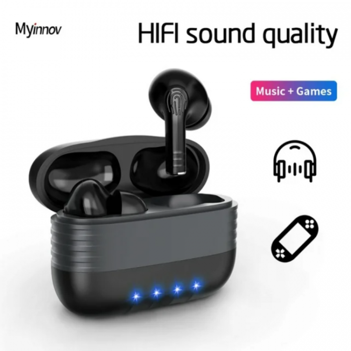 Myinnov - Myinnov M30 In-Ear Bluetooth Trdlsa Hrlurar - Svart