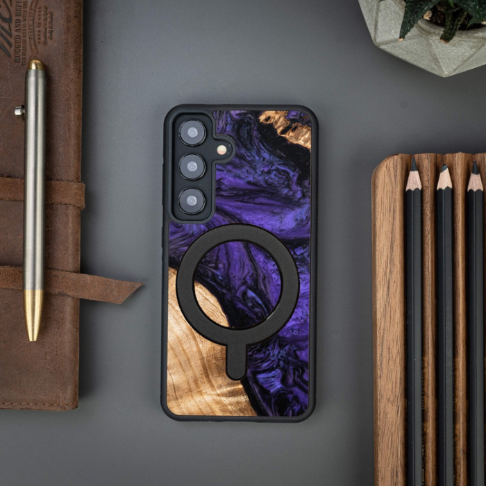 Bewood - Bewood Galaxy A55 5G Mobilskal MagSafe Unique Violet