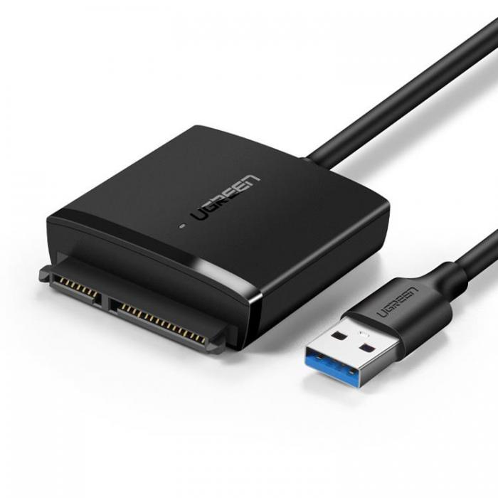 Ugreen - Ugreen USB 3.0 Adapter Fr 2.5''/3.5'' SATA Disk - Svart