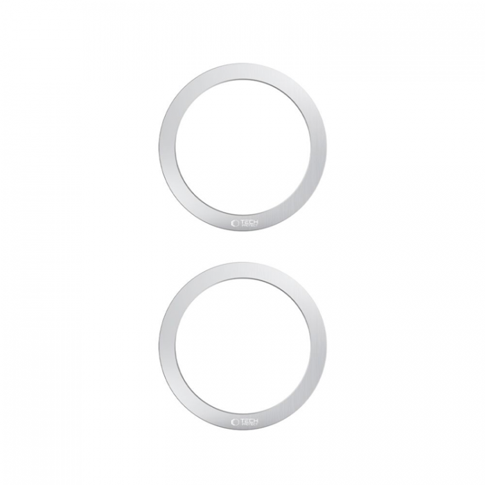 Tech-Protect - 2in1 Tech Protect MagSafe Magnetisk Ring - Silver