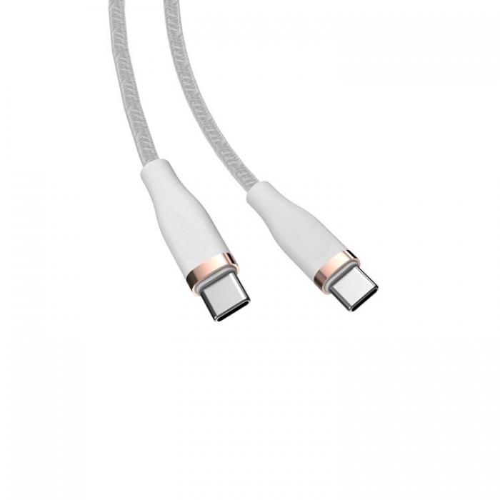 Devia - Devia USB-C Till USB-C 60W Kabel 3A 1.5m Star EC320 PD Vit