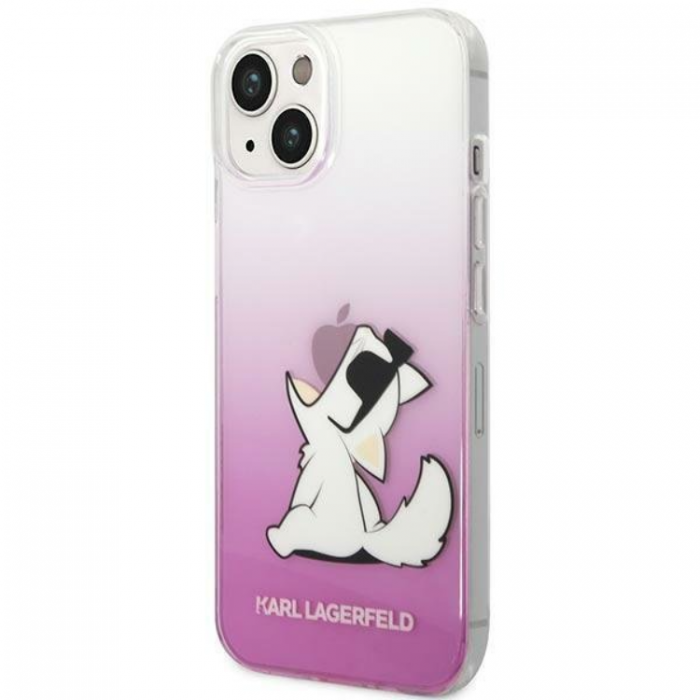 KARL LAGERFELD - Karl Lagerfeld iPhone 14 Plus Skal Choupette Fun - Rosa