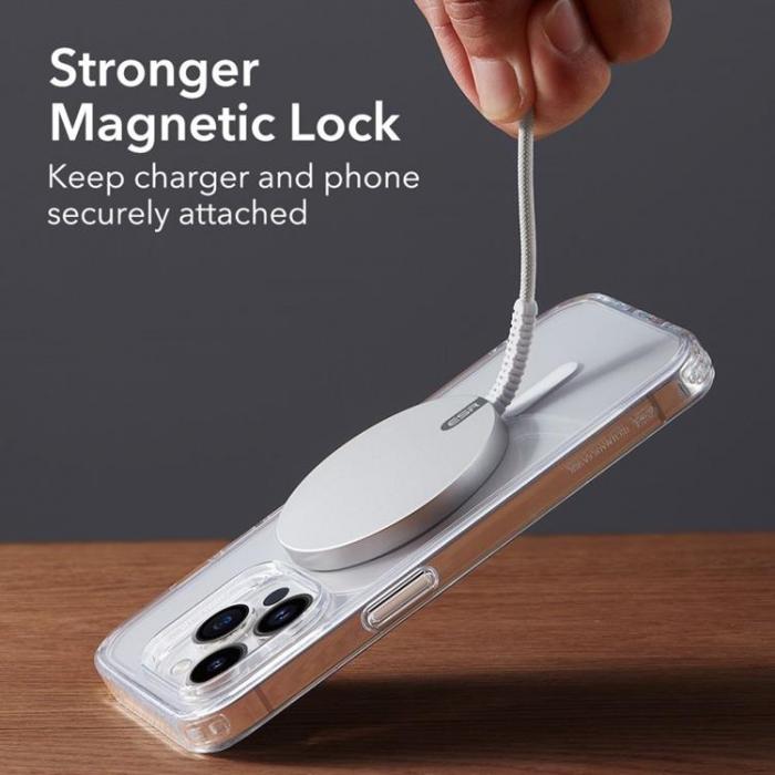UTGATT - ESR Halolock Magnetic Magsafe Trdls Laddare - Silver