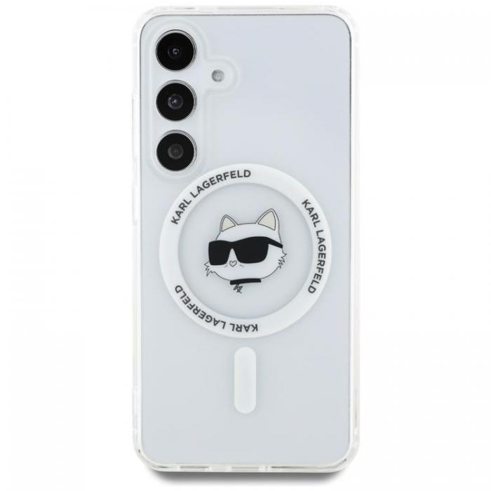 KARL LAGERFELD - Karl Lagerfeld Galaxy S25 Plus Mobilskal MagSafe Choupette Printed Logo - Vit