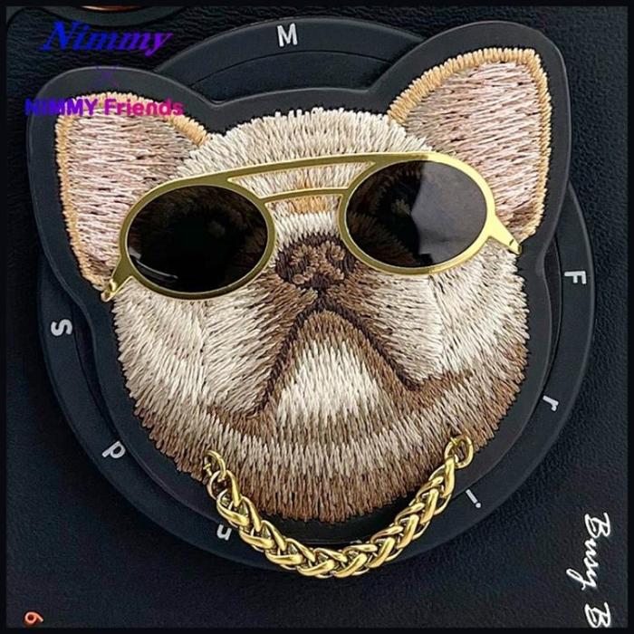 NIMMY - Nimmy iPhone 16 Mobilskal MagSafe Glasses Cool Dog - Svart