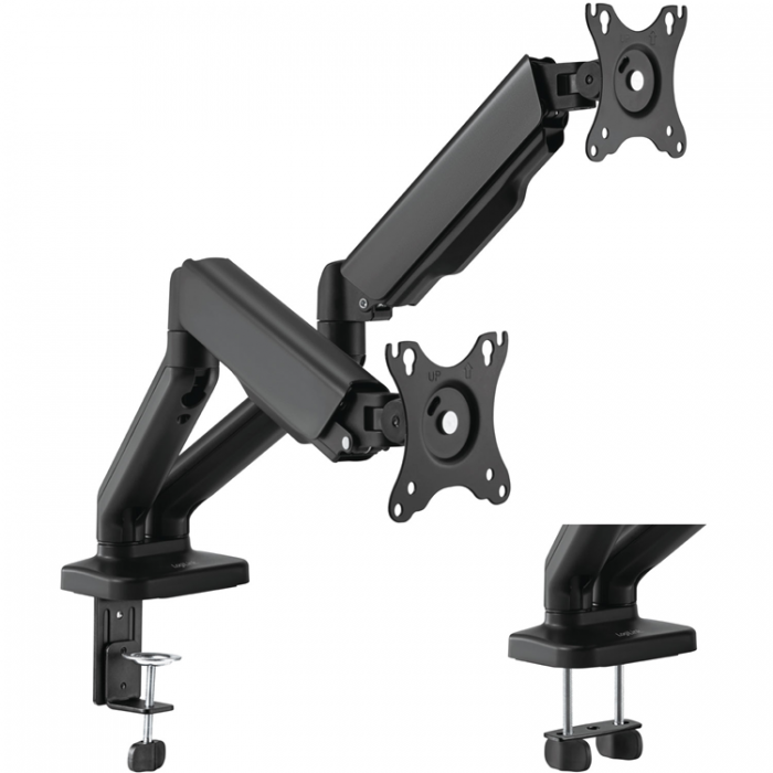 LogiLink - LogiLink Monitor arm dubbel med fjder 17