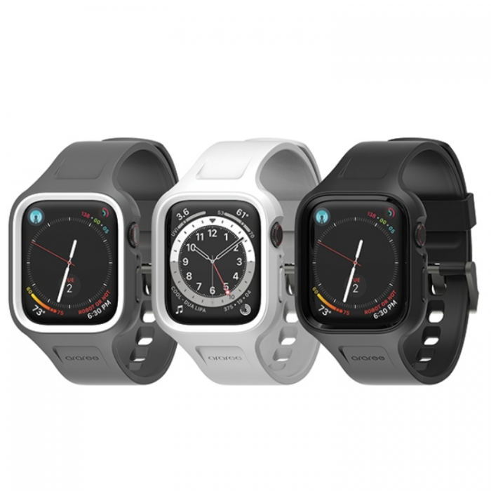 Araree - Araree Apple Watch (44/45mm) Skal/Armband Duple Pro - Vit