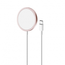 Puro - Puro MagSafe Magnetico Trådlös Laddare 1m - Rosa