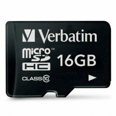 Verbatim - Verbatim Minneskort microSDHC 16GB V10 Karta - Svart