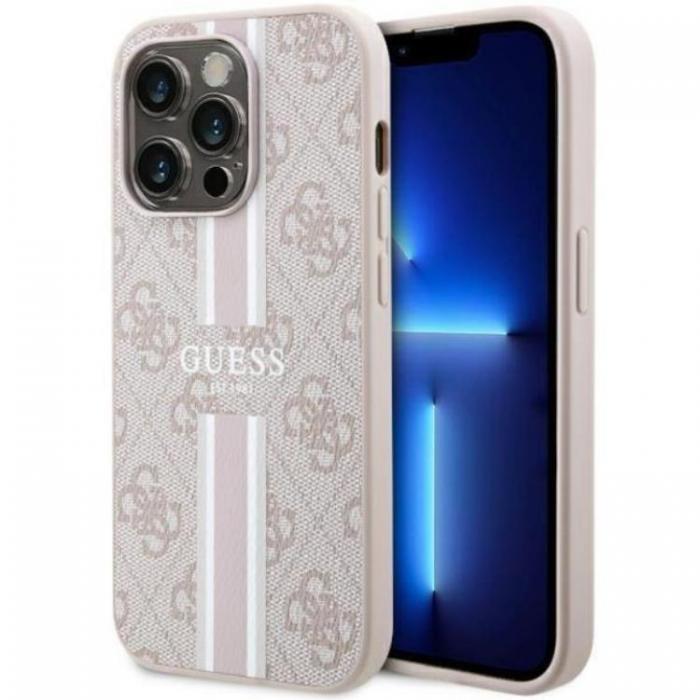 Guess - Guess iPhone 14 Pro Max Mobilskal MagSafe Printed Stripes