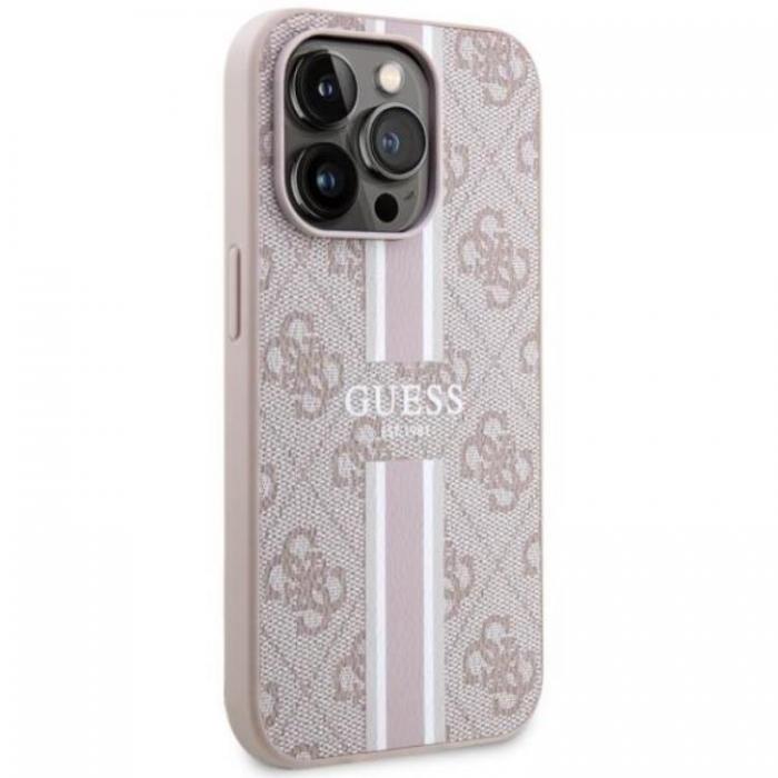 Guess - Guess iPhone 14 Pro Max Mobilskal MagSafe Printed Stripes