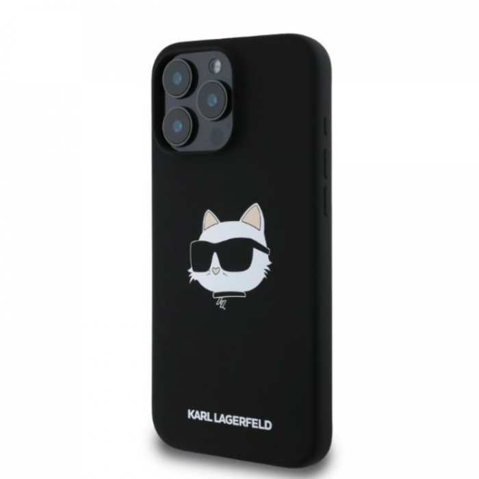 KARL LAGERFELD - KARL LAGERFELD iPhone 16 Pro Mobilskal Magsafe Choupette Head