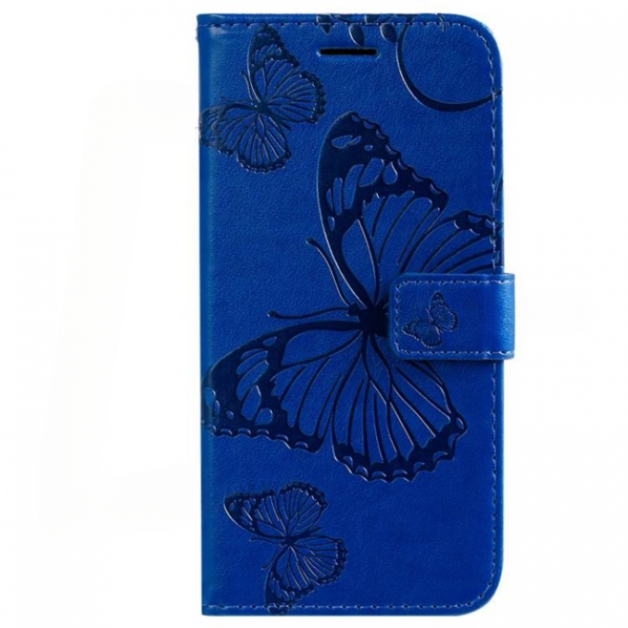 A-One Brand - Galaxy A13 4G/A04s 4G Plnboksfodral Imprinted Butterfly - Mrkbl